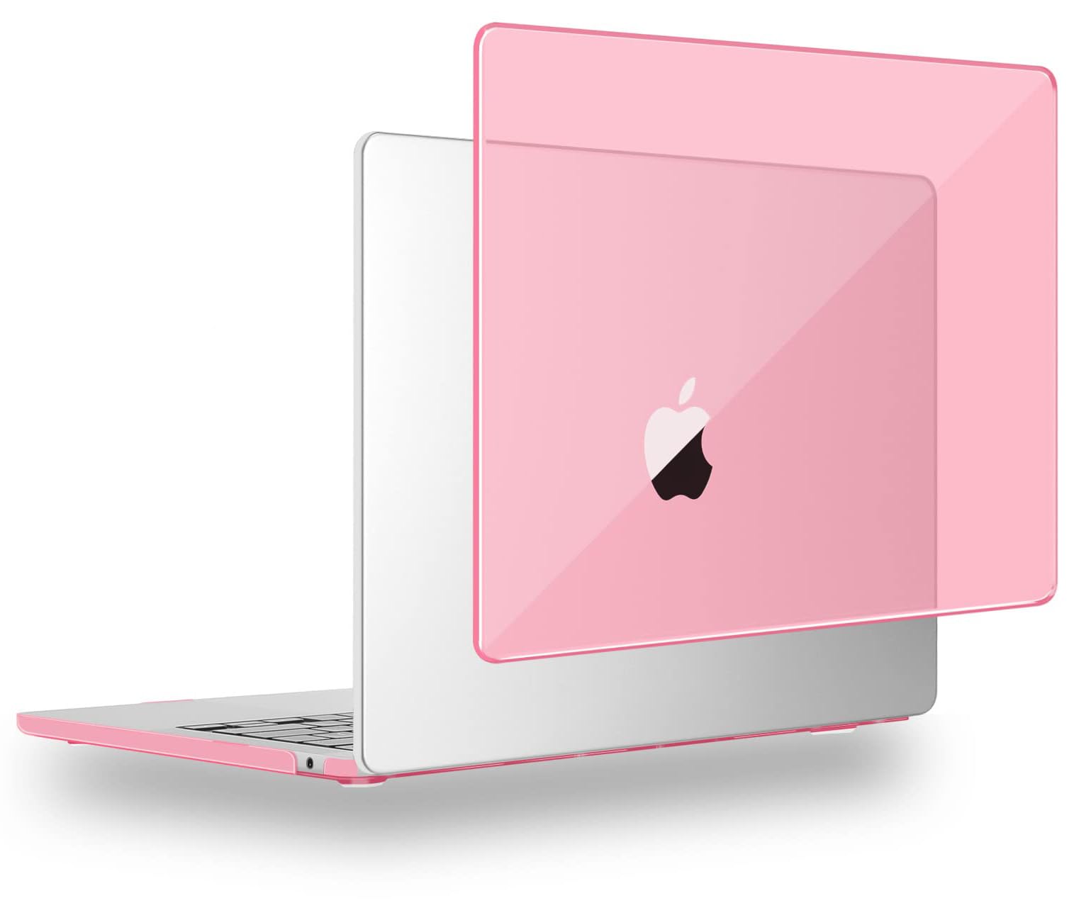 Dl3 Mobilak Compatible with MacBook Pro 15 Case 2019-2016 Release A1990 A1707 with Touch Bar and Touch ID, Plastic Hard Case Shell Cover (Pink)