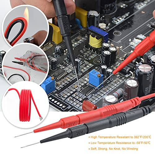 Durficst 21 In 1 Meter Leads Set & Portable Ac Dc Clamp Meters With Amp, Volt, Ohm, Continuity, Diode And Resistance Test #TOP6