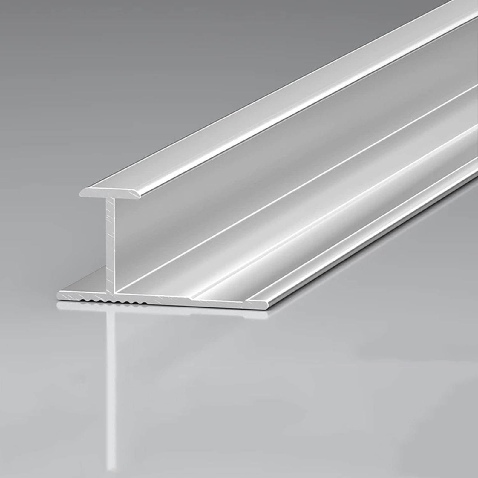 Moldura Para El Borde De La Puerta De Entrada, 3 Unidades * 1 M De Reductores De Umbral, Tira De Transición Para Suelo Perfil En T De Aluminio(Matte Silver,7.8mm*1m)