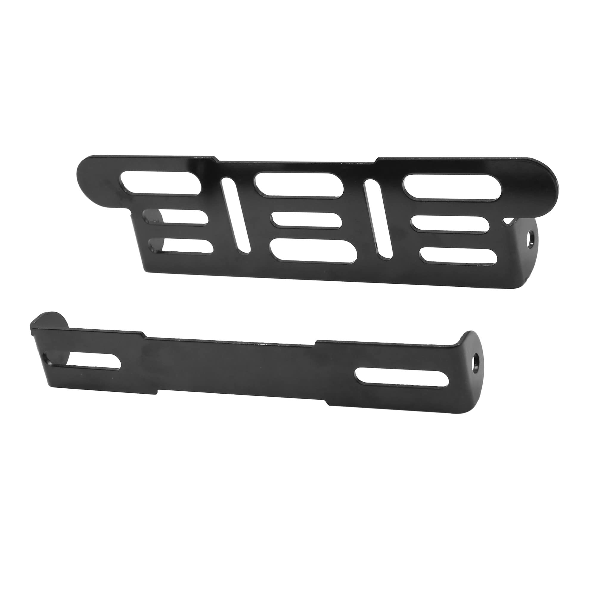 A ABSOPRO Motocicleta Matrícula Placa Soporte Ajustable Trasero Soporte Marco Negro