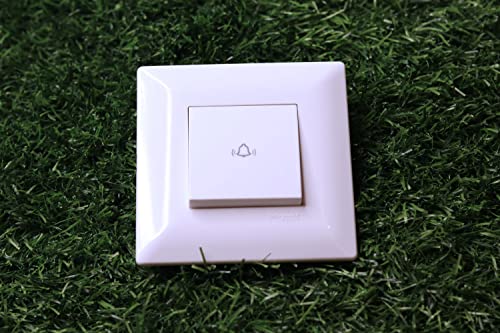 Image of Schneider Electric - Livia White Schneider 10A Bell Push switch (2M) + For Bell Swtich Outside House /Hotel Room
