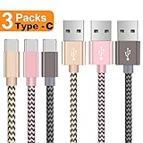 【Cable USB Tipo C a USB C 2 m de Nylon con Conector de Aluminio USB C】 : funda de tela de fibra nylon de alta calidad, la velocidad es 480M bt/s - Elegante diseño con ultra durabilidad se resiste a la flexion de 12.000 ciclos de 90 grados. Están perfectamente reforzadas en previsión de todo fallo. Compatible con todos los dispositivos de cable usb tipo c.
