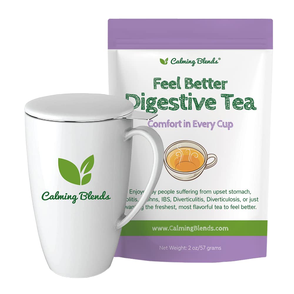 Calming Blends Feel Better Tea & Infuser Cup