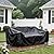 HREFEU Patio Furniture Set Cover Outdoor Sectional Sofa Set Covers Outdoor Table and Chair Set Covers Water Resistant Large( 74" L x 47" W x 28" H (Black))
