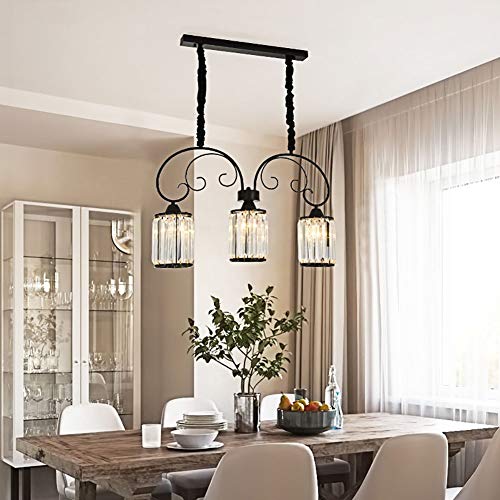 Table bar de restaurant et suspension cristal E27 luxe - 3