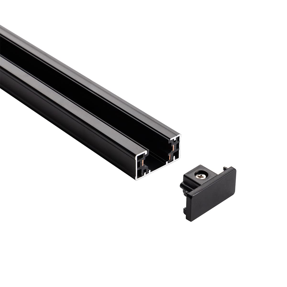 mirrea Black H Type 6-feet Track for Ceiling Track Lighting