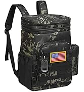 TACTICISM Backpack Cooler 33 Cans Tactical Lunch Backpack for Men Work - Molle Soft Cooler Backpa...