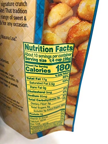 Mauna Loa Honey Roasted Macadamia Nut Value Pack 2 Bags! - Set of (2)10 Ounce Resealable Bags! Slow Roasted from Hawaii! Gluten Free! Preservative Free! Great Gift from Hawaii for Any Occasion!