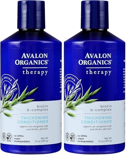 Image of Avalon Organics Therapy Thickening Conditioner, Biotin B-Complex, 14 Oz (Pack of 2)