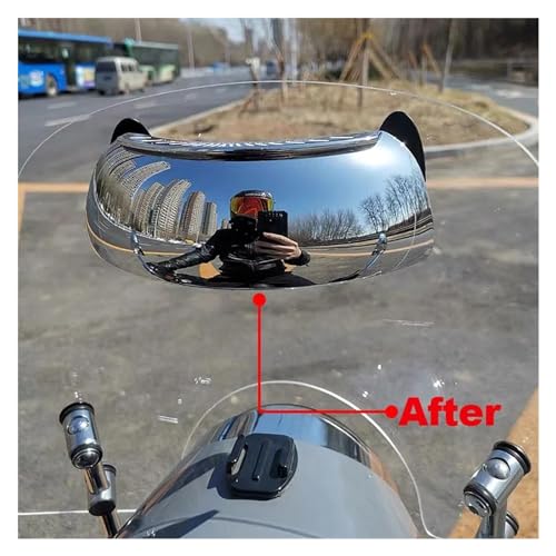 Espejo retrovisor angular 180 para TMAX 500 con soporte central antivibración 5