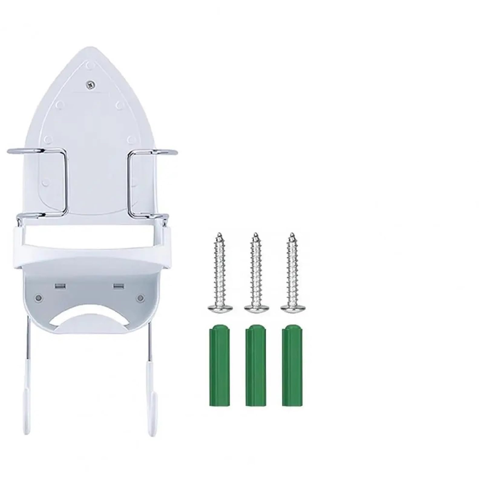 Appendiabiti for ASSE da Stiro con Supporto a Parete for ASSE da Stiro con Doppi Ganci for riporre l'organizzazione della Lavanderia per La Lavanderia(White)