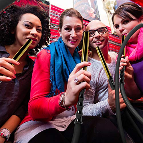 M. ROSENFELD Shisha Schlauch mit Mundstück – 150cm Soft-Touch Silikonschlauch Matt {lebensmittelecht} inkl. Adapter… – Bild 7