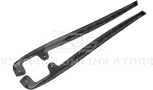 Miniatura 7 de Para Chevrolet Corvette C6 Grand Sport y Z06 2005-2013  EOS ZR1 estilo faldas laterales con paneles basculantes con faldones de barro (plástico ABS,