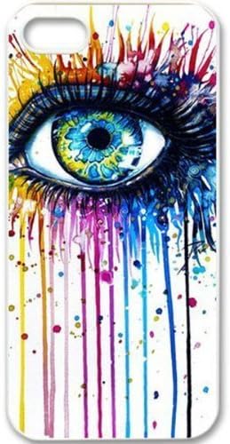 S9Q Colorful Eye Retro Funny Vintage Patterned Hard Back Case Cover Skin For Apple iPhone 5 5G 5S Style A (multi)