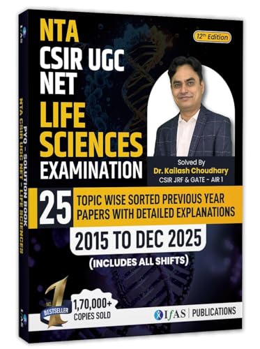 Image of CSIR NET Life Science Books 2026 | PYQ Book (2015-Dec 2025) with Detailed Solutions | CSIR NET Life Science Previous Year Solved Papers for NTA CSIR NET /JRF, GATE, DBT, ICMR | Two Brothers