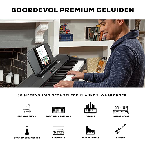 Alesis Recital Grand – Digitale piano met 88 gewogen toetsen van volledig formaat met gegradeerde hameractie, 16… - Image 4