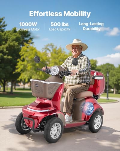 VEVOR Heavy Duty 4-Wheel Scooter