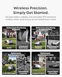 eufy E18 Robot Lawn Mower, Max 0.3 Acres, Vision Navigation, Hands-Free Auto Mapping, Wire Free RTK Free, Multi-Zone Management, AI Obstacle Avoidance, APP Control, 18° Slope, Cut Height 1'-3'