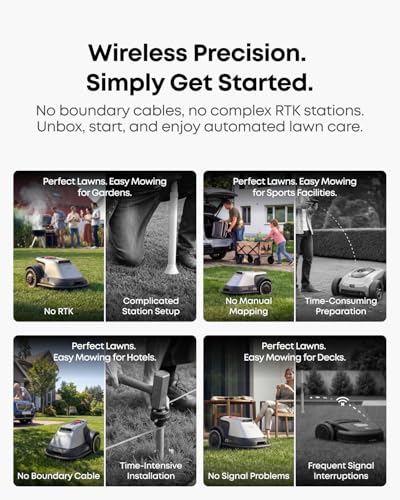 eufy E15 Robot Lawn Mower,Max 0.2 Acres,Wireless Robot Mower with Auto Mapping,Vision Navigation,Multi-Zone Management,Robotic Lawnmower with AI Obstacle Avoidance,APP Control,18°Slope,Cut Height1-3" - Image 2