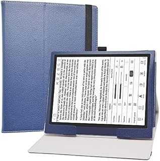 Labanem Case for Boox Note Air2, PU Leather Slim Folding Stand Cover for 10.3" Boox Note Air2 / Boox Note Air2 Plus Tablet (Not Fit Other models) - Dark Blue