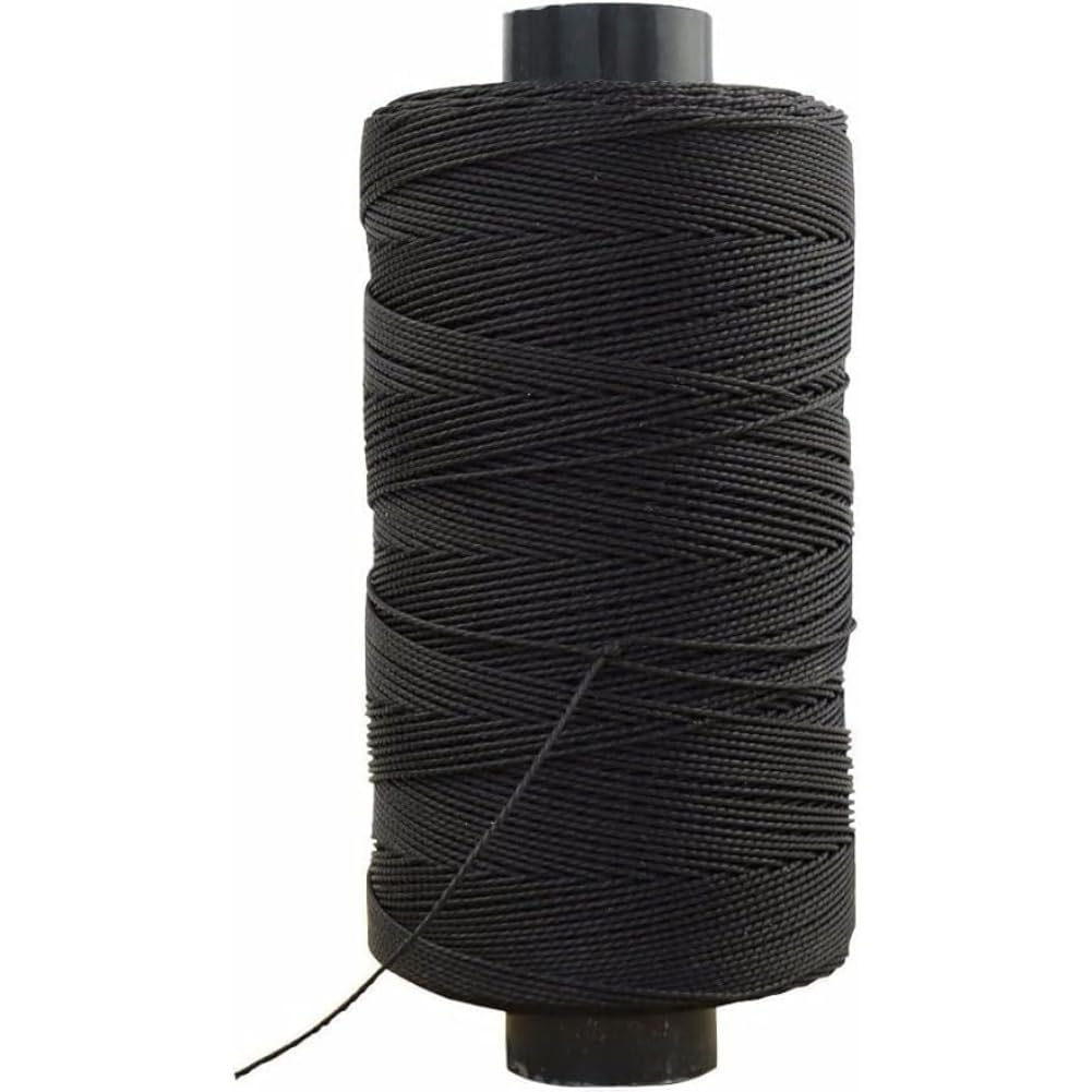 Huangguiyuanv Black Nylon String Cord, 350M Extra Strong Braided String Thread, Diy Garden Twine String, For Beading Wind-Chime Repairs Making Crafts (Black)