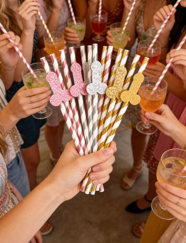 Pitillos de papel para fiesta despedida de soltera 15 pcs miniatura 1