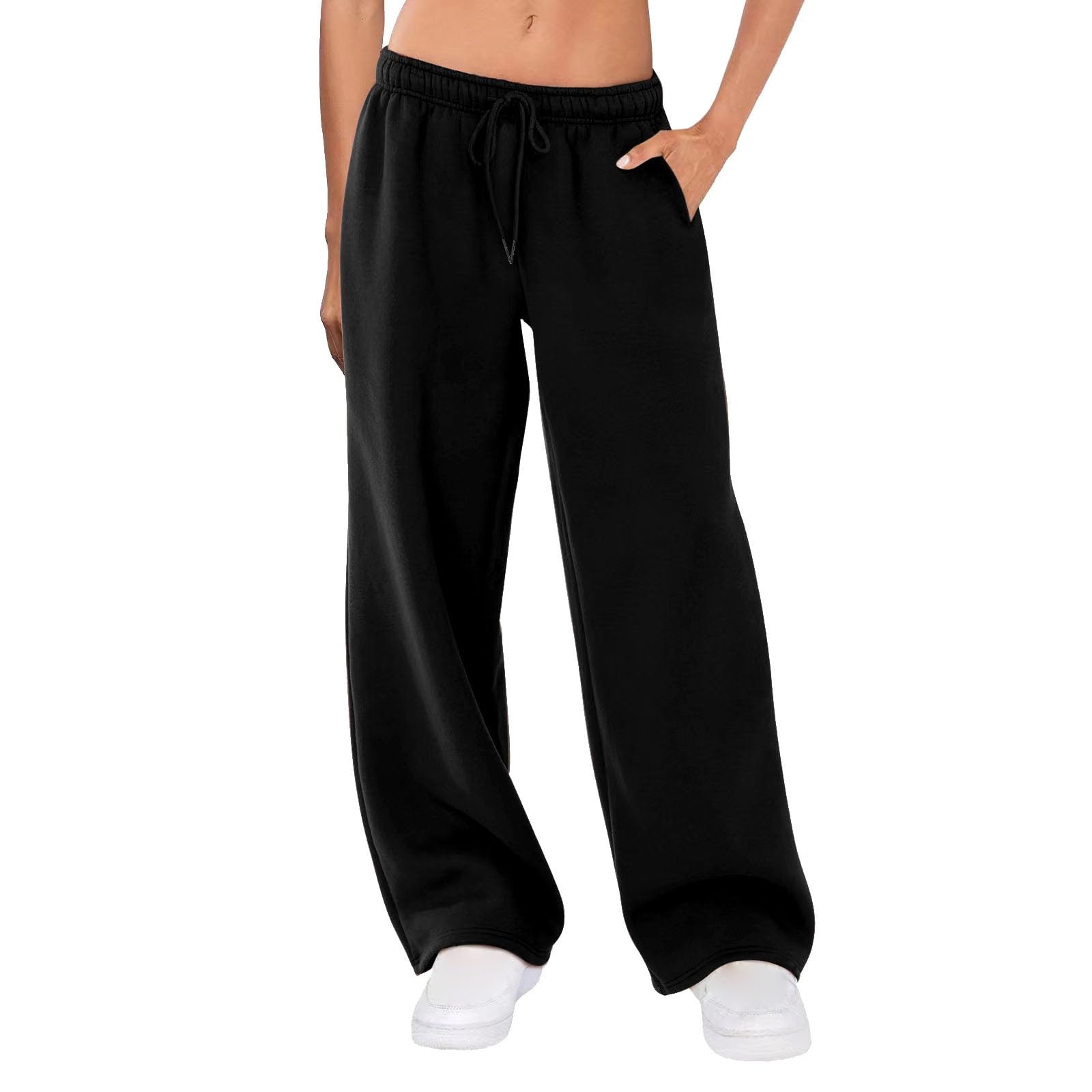 Girls Black Sweatpants Wild Fable Women's High-Rise Wide Leg Baggy