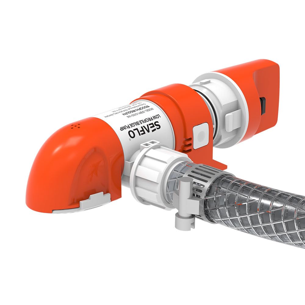 SEAFLO 14A Series 24V 1100 GPH Automatic Low Profile Water Sensing Bilge Pump