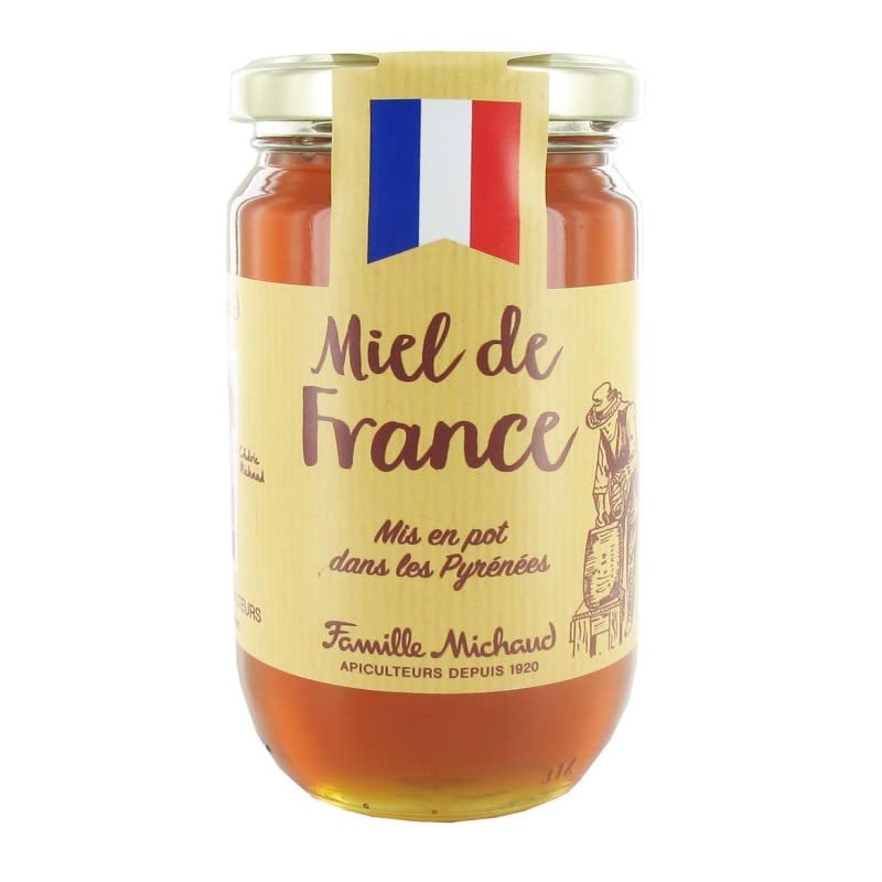 Savourez le goût authentique du Miel de France liquide 375g FAMILLE MICHAUD, douceur naturelle au petit déjeuner- Lot De 3
