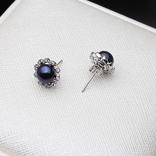 UKKO Orecchini a Bottone Trendy Sterling Silver