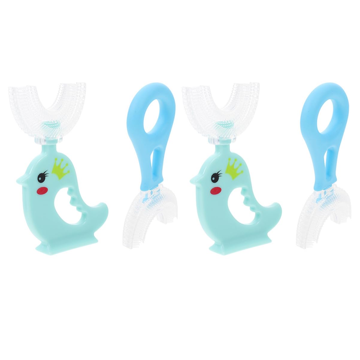 Healeved 2 Set Spazzolino Manuale Per Spazzolino Elettrico Per Dentifricio Per Strumento Per L'igiene Orale Pulisci Denti Per Blue 4 Pezzi * 2