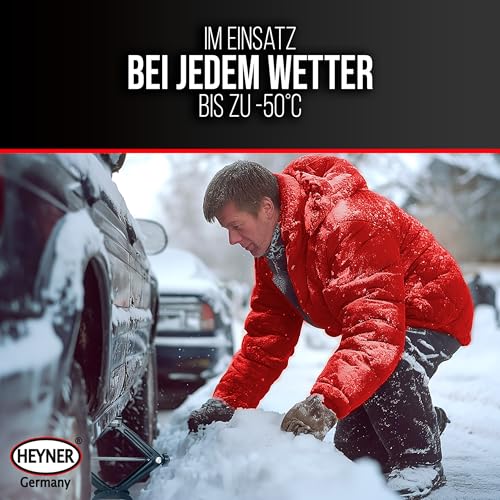 HEYNER® Scherenwagenheber 0,8t Wagenheber inkl. Tasche I 17mm Ratsche I Kurbel und Gummiauflage I...