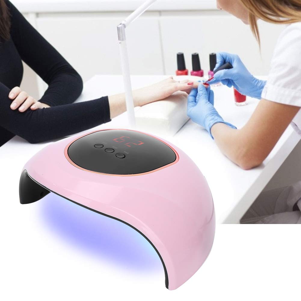 Lampa do paznokci, 72W Profesjonalna suszarka do paznokci Żelowy lakier do paznokci Lampa utwardzająca Elektryczna maszyna do manicure z ekranem LCD i automatycznym czujnikiem do domu i salonu