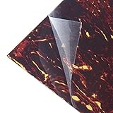 Blank Acoustic Guitar Pickguard Plate With Adhesive Back Coffee-yellow 9