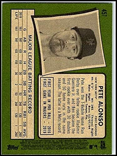 2020 Topps Heritage #457 Pete Alonso New York Mets SP Baseball Card