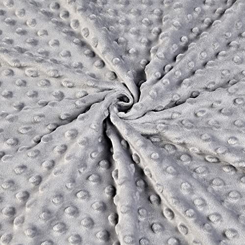 Image of Baby Blanket, Soft Minky Warm Blanket for Boy or Girl, Receiving Blanket with Double Layer Dotted Backing for Newborns Nursery Stroller Toddlers Crib Bedding (30 x 40 Inch) Grey Space