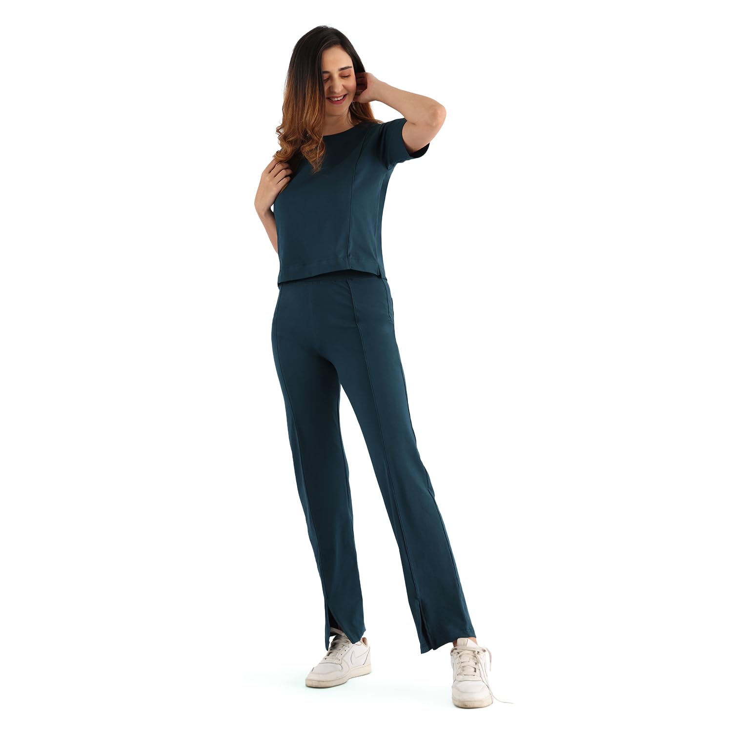 nite flite Women's Co-ord Set (Picasso Blue)-picture-31
