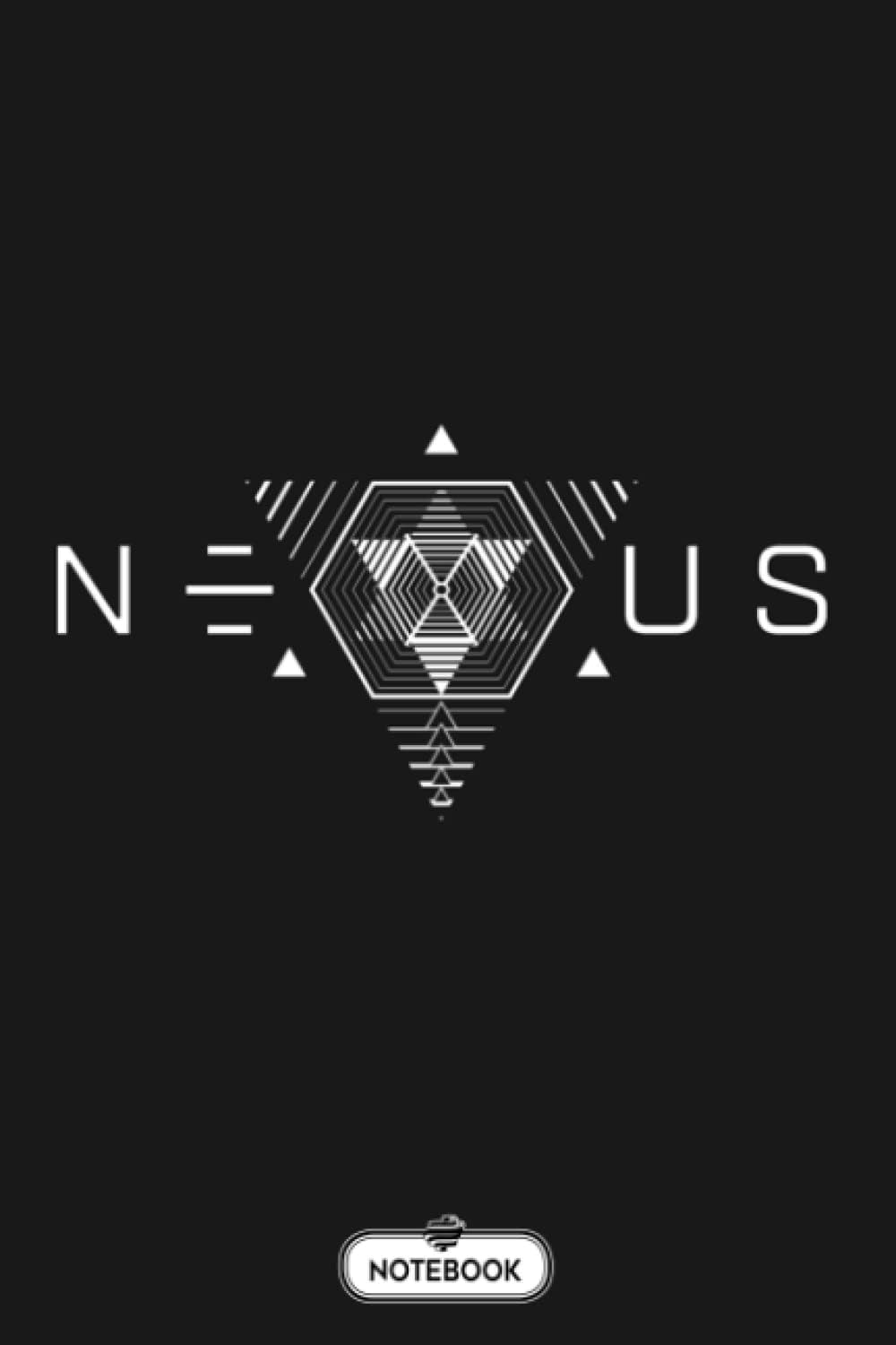 Nexus Logo N07722 Notebook: Lined College Ruled Paper, Diary, Matte Finish Cover, Planner, 6x9 120 Pages, Journal