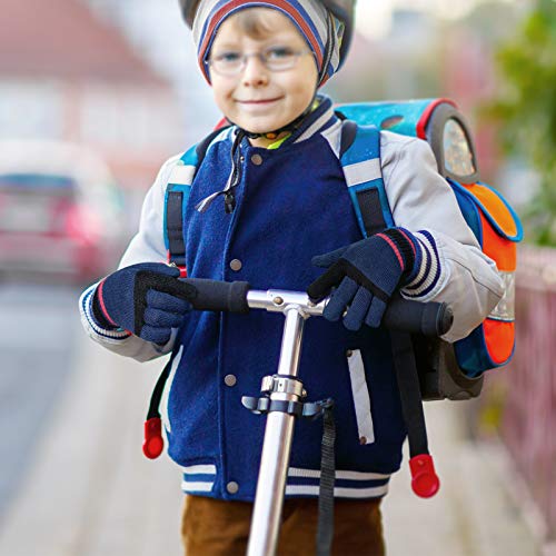 MIG4U Kid's Winter Gloves Warm Magic Stretch Knitted Glove for Children Teens Boys 3/6 pairs3