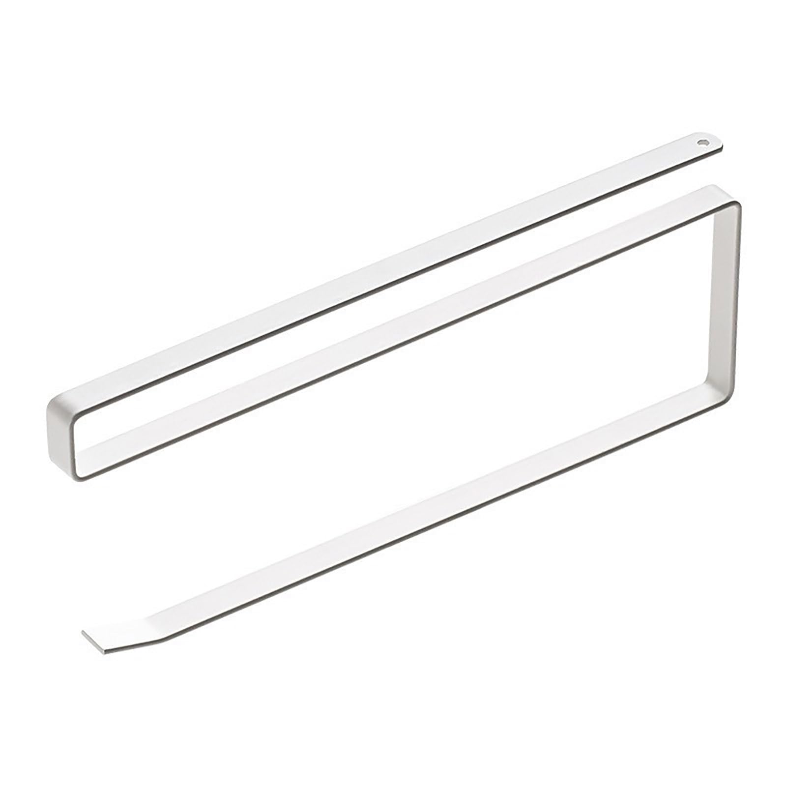 Glifora Paper Roll Holder and Towel Rack - Strong Load Bearing, Rust-Proof, Simple Installation, No Punching Storage Rack Hanging Shelf