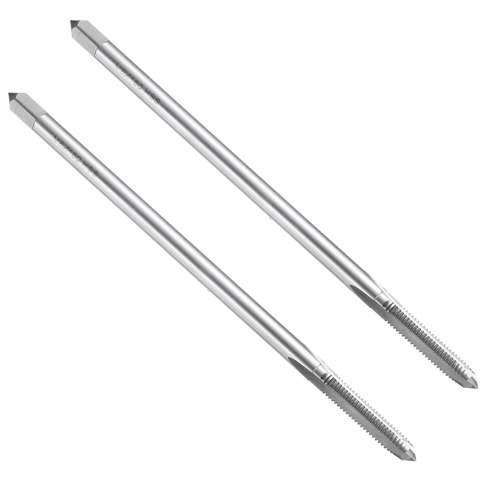 QUARKZMAN Taraud Machine M6 X 1 H2 Pointe Spirale Extra Long 150 Mm – Acier Rapide HSS 6542