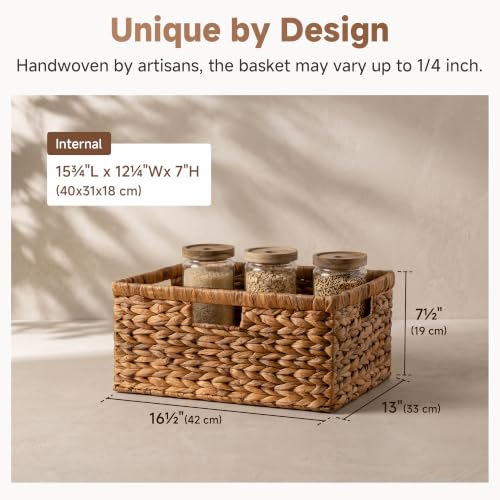 Image of StorageWorks Decorative Baskets, Large Wicker Baskets for Organizing