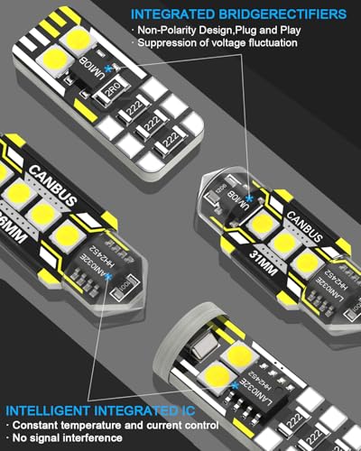 Kit 13 Piezas LED Interior y Luces Reverso Jeep Compass miniatura 6