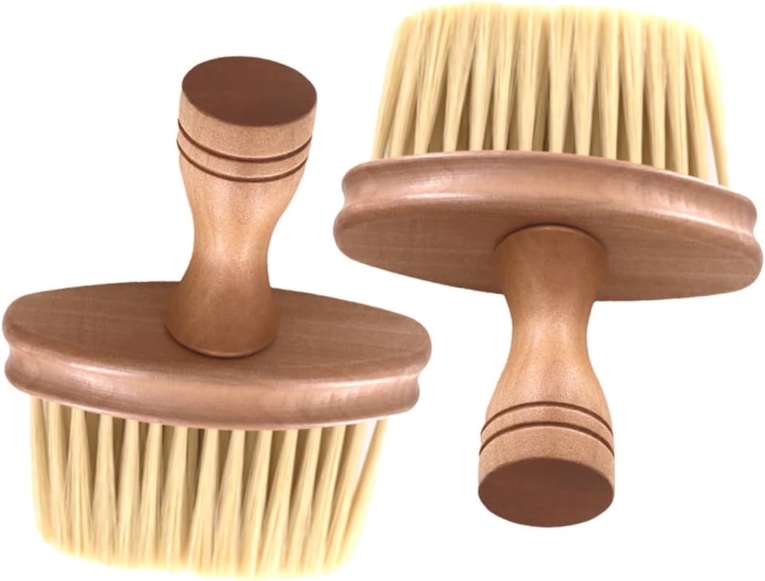 GALPADA 2pcs Wooden Handle Instrument Cleaning Brush Gentle Musical Tool for Guitar Piano Ukulele and Drums Dirt Removal for String Maintenance and Care