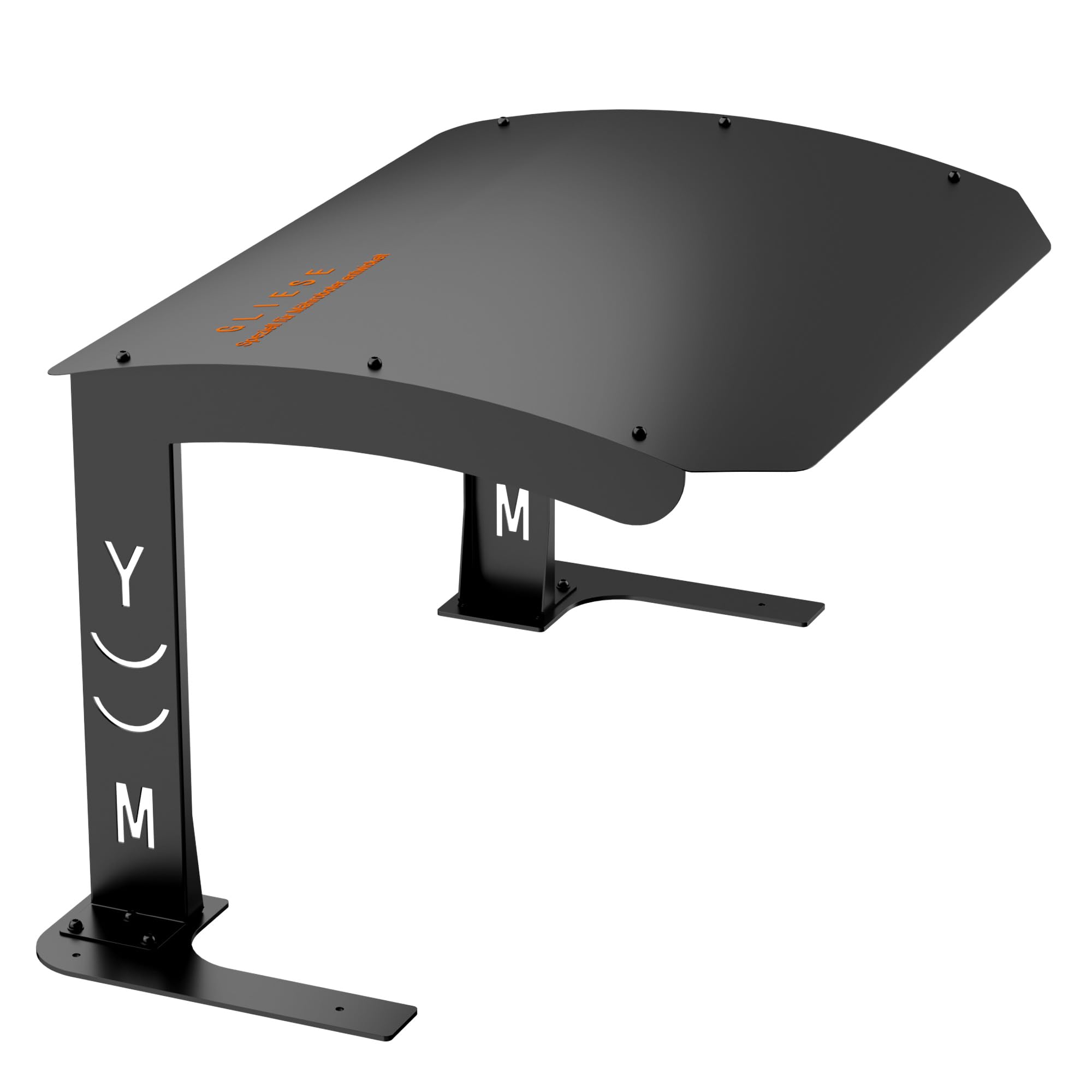 GLIESE Garage pour robot tondeuse - 70 x 55 x 41 cm - Toit en acier massif S235JR avec revêtement KTL - Protection contre la grêle et la rouille - Abri universel et abri pour robot tondeuse à gazon