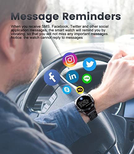 LIGE Smart Watch Uomo con Chiamata Bluetooth
