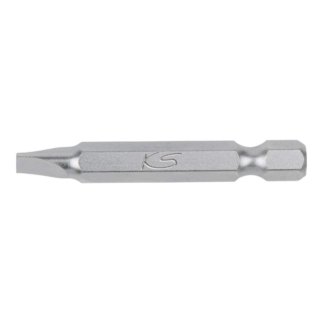 '1/4 Inch Slotted Bit 7 mm 50 mm Long, S2 Type "" E "