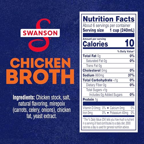 Image of SWANSON S 100% Natural Chicken Broth, 48 oz Carton