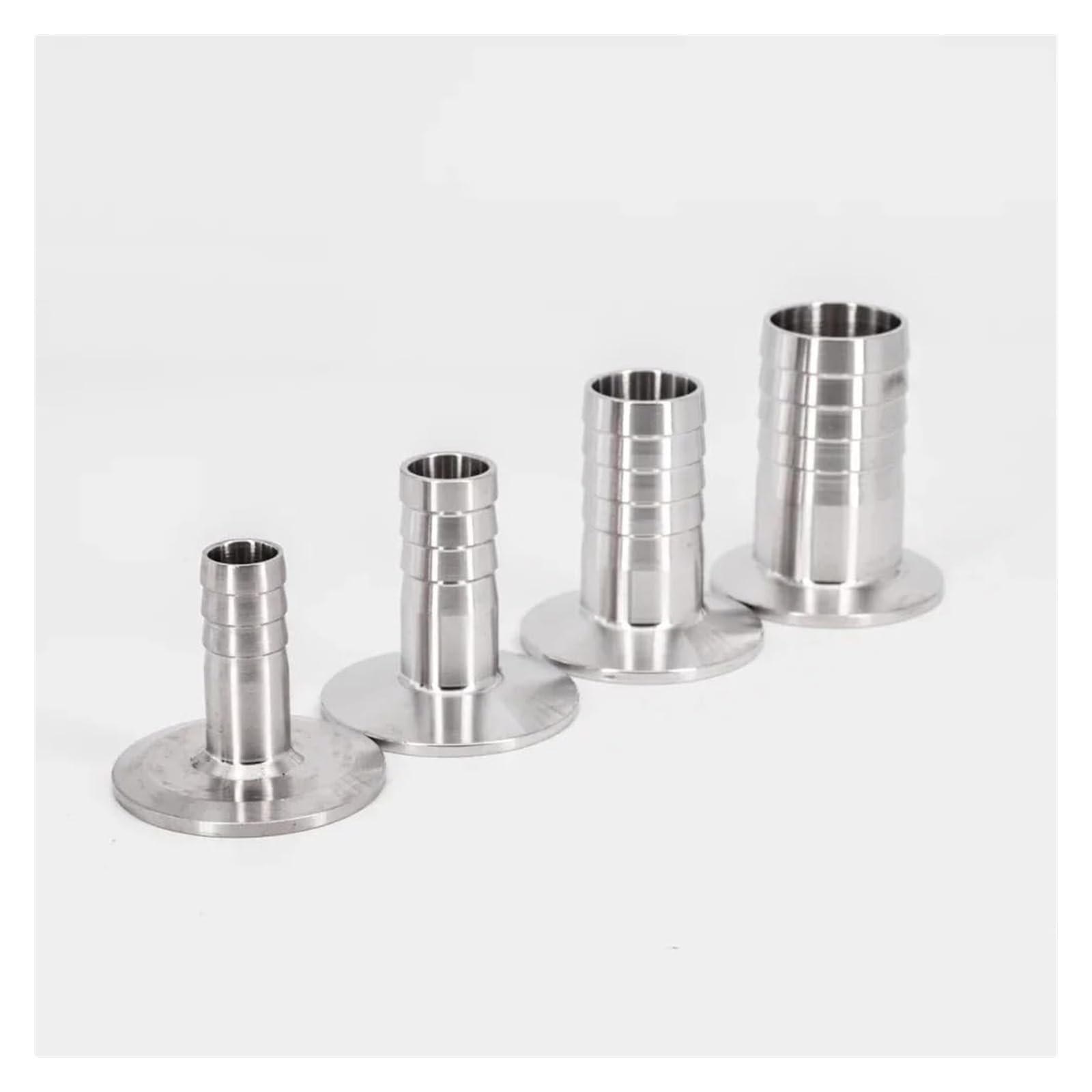 Schlauchverbinder, Edelstahl-Schlauchanschluss, 1 Stück Tri-Clamp-Rohrverbinder aus Stahl 304 for Heimbrauerei(19 * 40 mm)