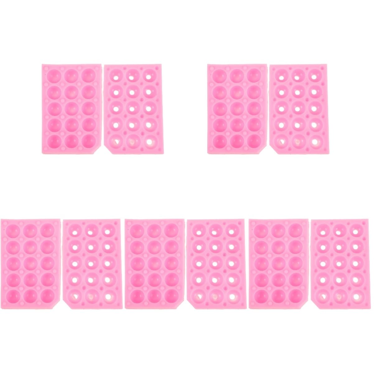 Amosfun 5 Juegos Gastronomía Molecular Molde Foie Gras Francés Accesorios Estaño Mini Gelatina Barra Dulce Moldes Revestimientos Molde Para Mousse Molde Para Galletas Gel De Sílice Rosy